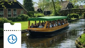 Crociera tra i canali di Giethoorn con orario di partenza fisso